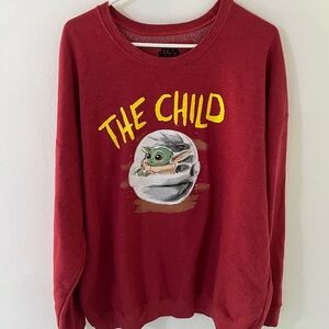 Star Wars Baby Yoda Crewneck Sweater, Size: XXL